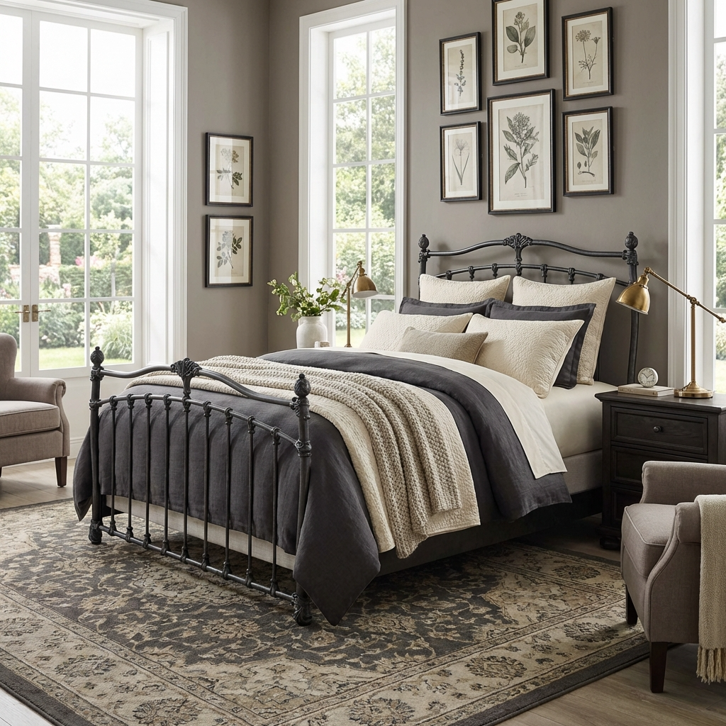 Merrick Iron Bed by Wesley Allen