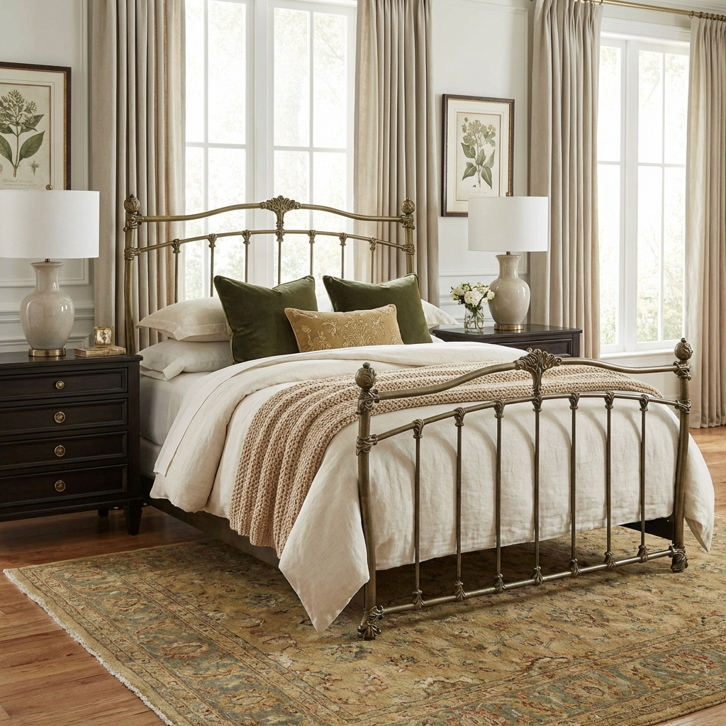 Merrick Iron Bed by Wesley Allen