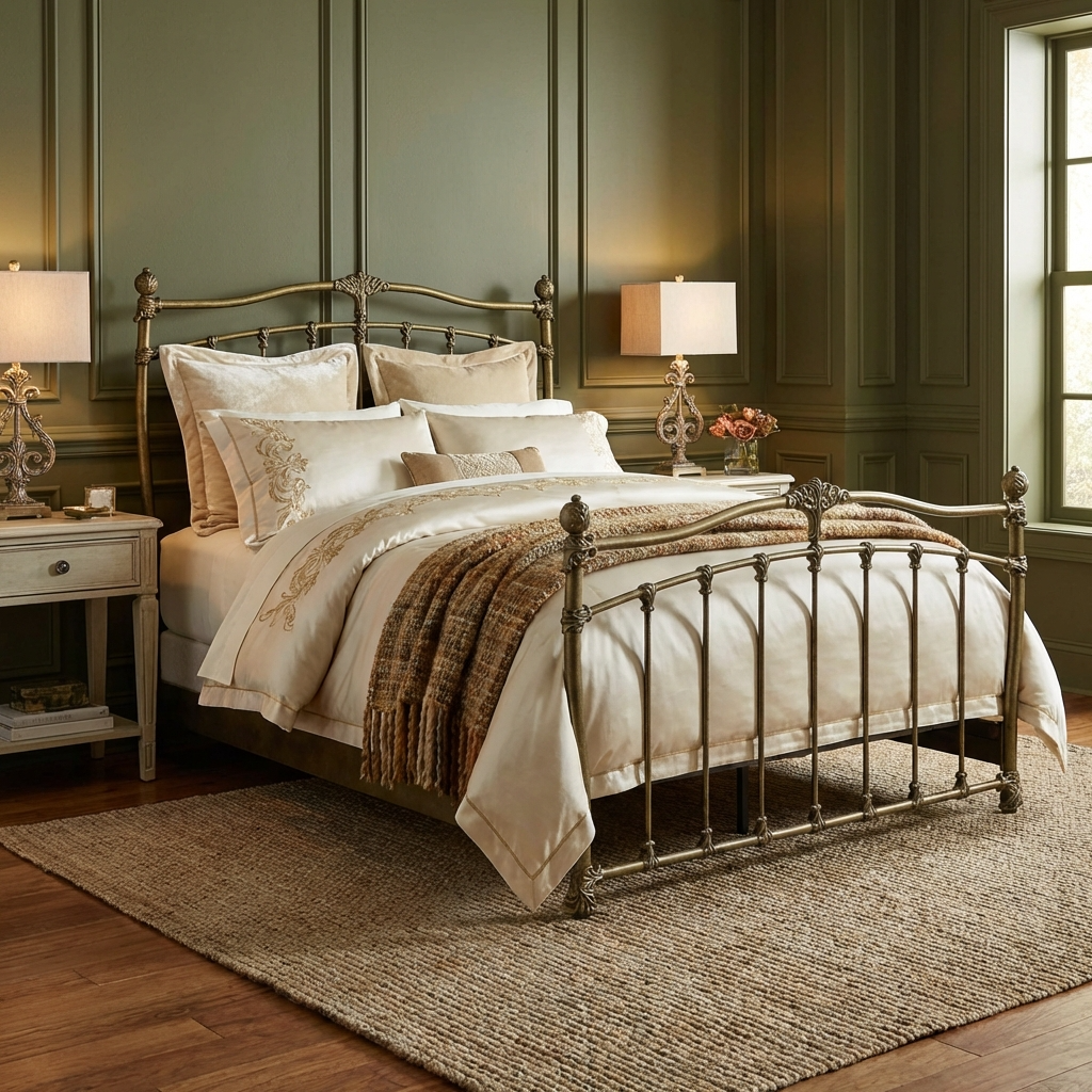 Merrick Iron Bed by Wesley Allen