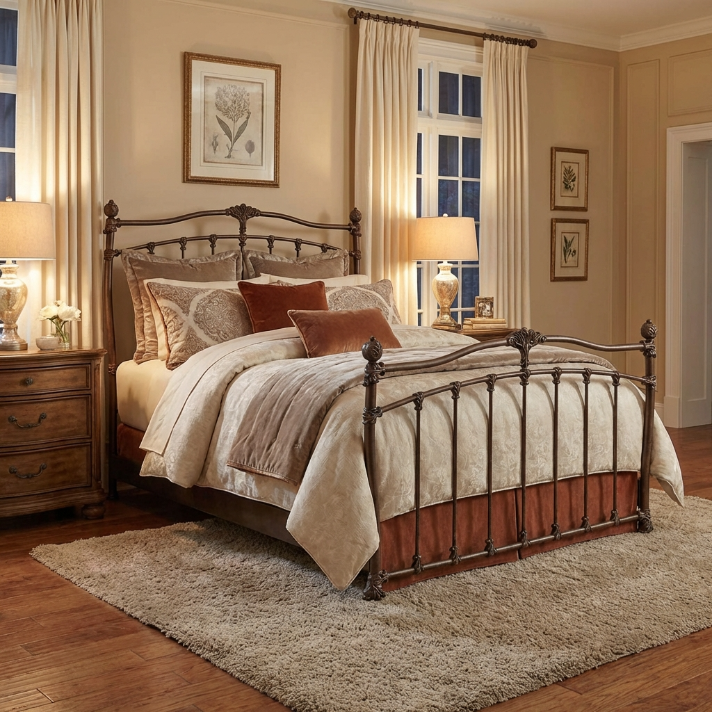 Merrick Iron Bed by Wesley Allen