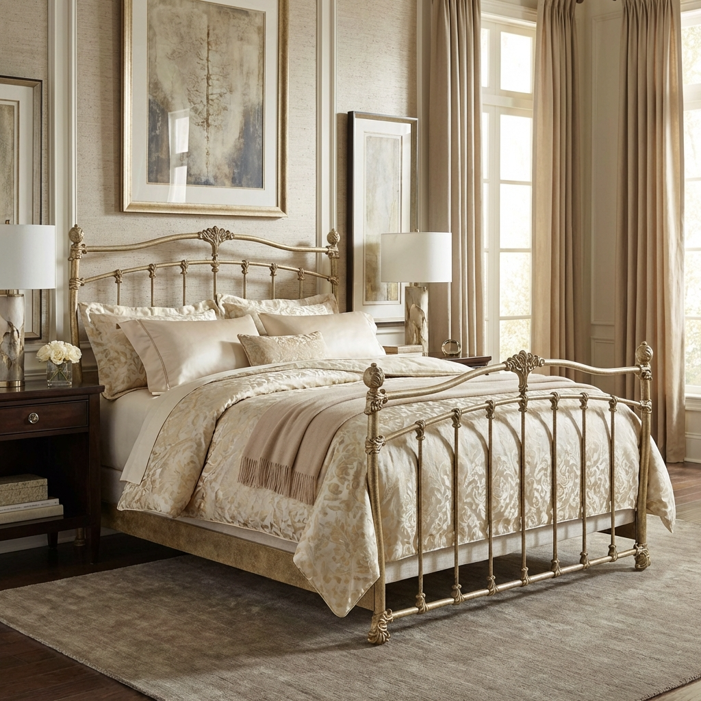 Merrick Iron Bed by Wesley Allen