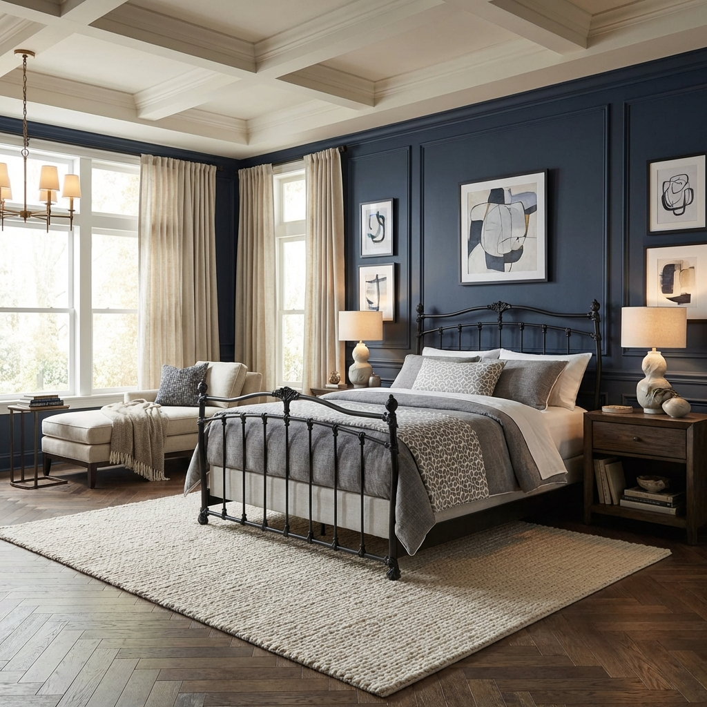 Merrick Iron Bed by Wesley Allen