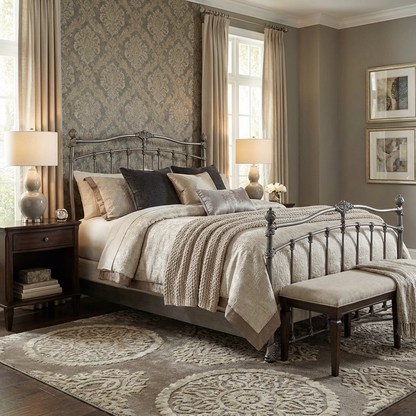 Merrick Iron Bed by Wesley Allen