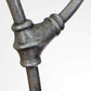Morsley Iron Bed 1026 Wesley Allen Queen CBMPF Silver Bisque Finish Matriae