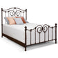 Olympia Iron Bed 7165 Wesley Allen Queen CBMPF Natural Rust Finish Matriae