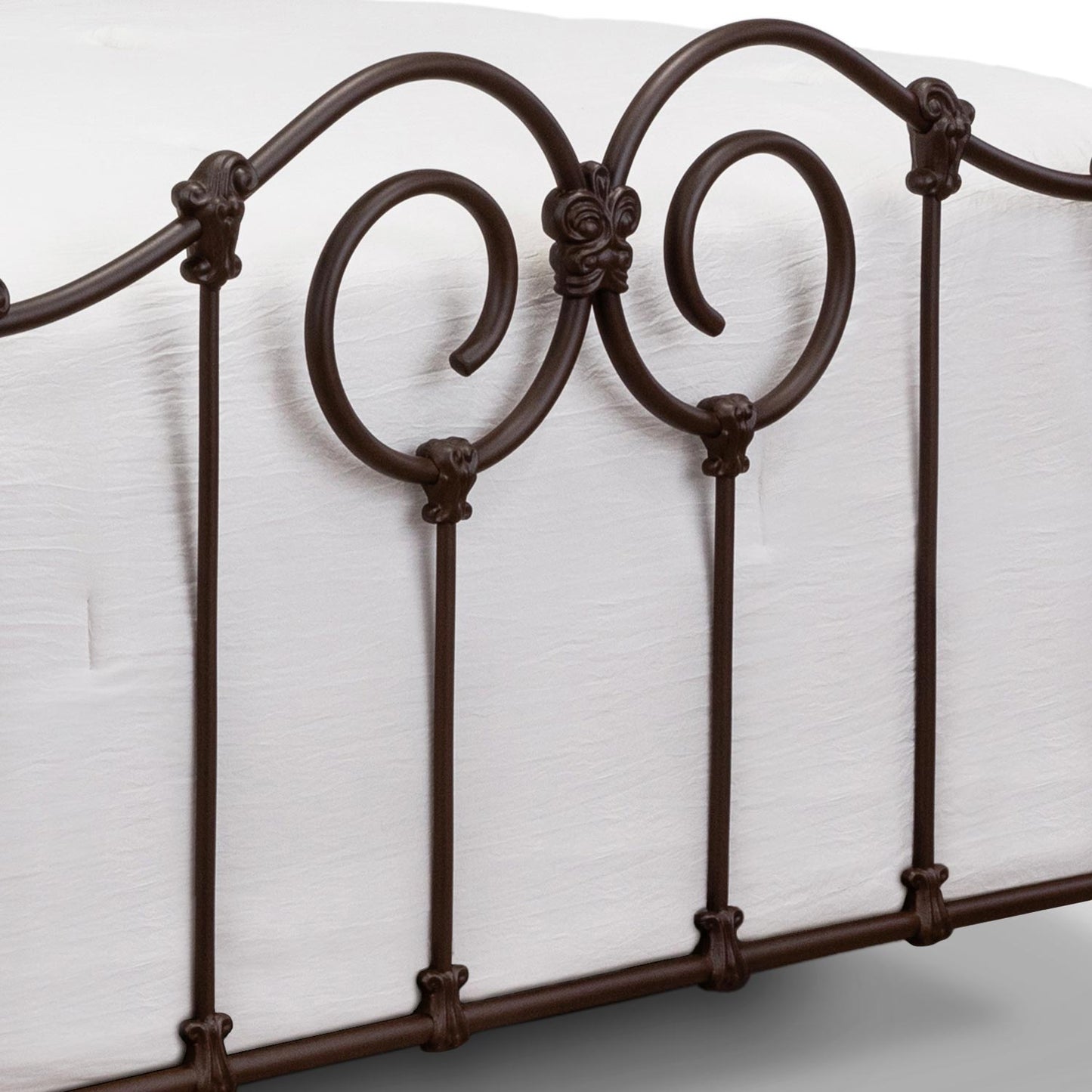 Olympia Iron Bed 7165 Wesley Allen Queen CBMPF Natural Rust Finish Matriae