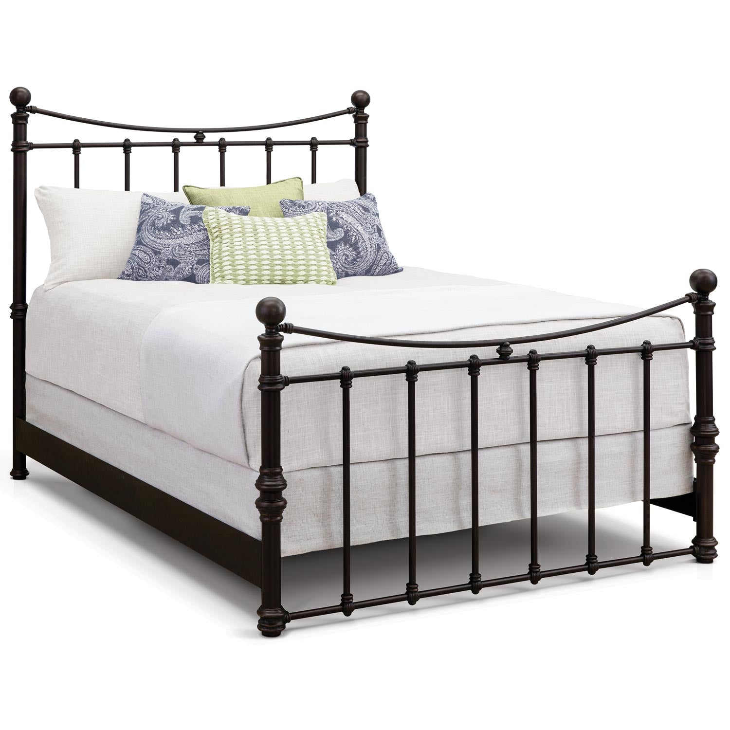 Quati Iron Bed 1046 Wesley Allen Queen CBMPF Old Copper Finish Matriae