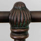 Quati Iron Headboard Metal Surround Bed 1046MS Wesley Allen Queen Old Copper Finish Matriae