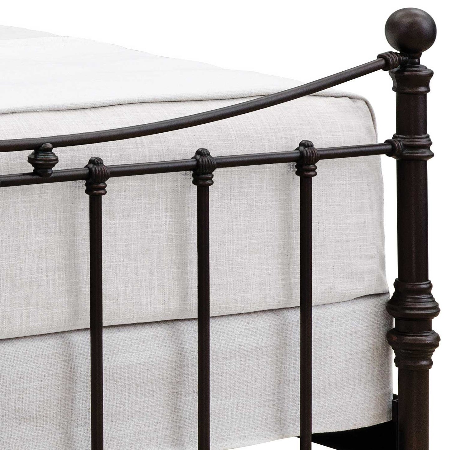 Quati Iron Bed 1046 Wesley Allen Queen CBMPF Old Copper Finish Matriae