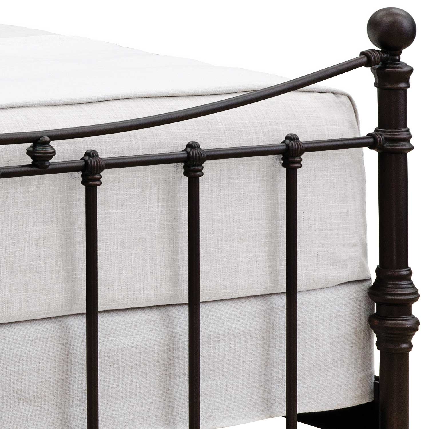 Quati Iron Bed 1046 Wesley Allen Queen CBMPF Old Copper Finish Matriae