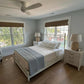 Blake Iron Headboard Metal Surround Bed 1094MS Wesley Allen Queen Rustic Ivory Finish Matriae Coastal Cottage Iron Beds