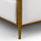 Royce Hammered Iron Upholstered Bed 1206 Wesley Allen Queen HBFS Hammered Brass Iron Finish Royalty White Fabric Matriae
