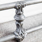 Sena Iron Bed 1004 Wesley Allen Queen Silver Bisque Finish Matriae