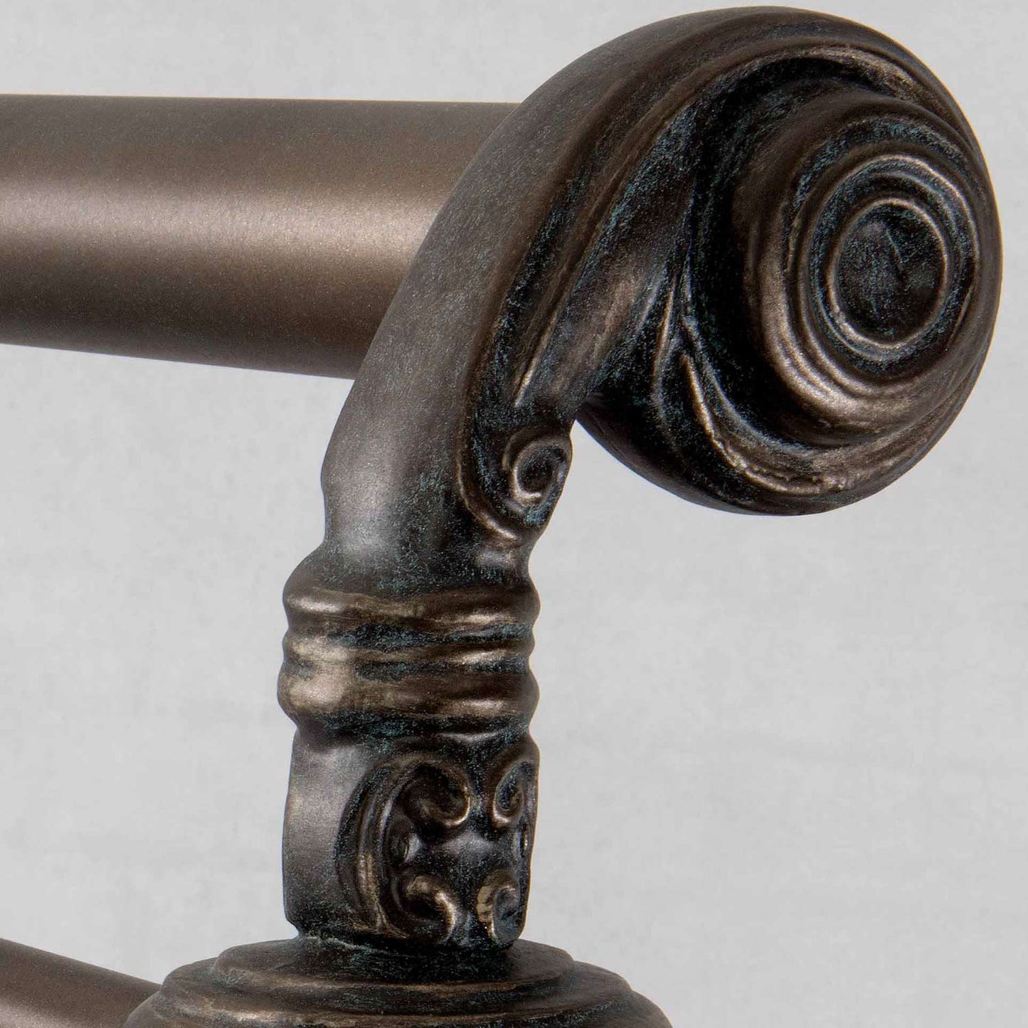Sheffield Iron Headboard Metal Surround Bed 1039MS Wesley Allen Queen Aged Bronze Matriae