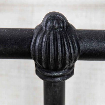 Sheffield Iron Headboard Metal Surround Bed 1039MS Wesley Allen Queen Aged Iron Matriae