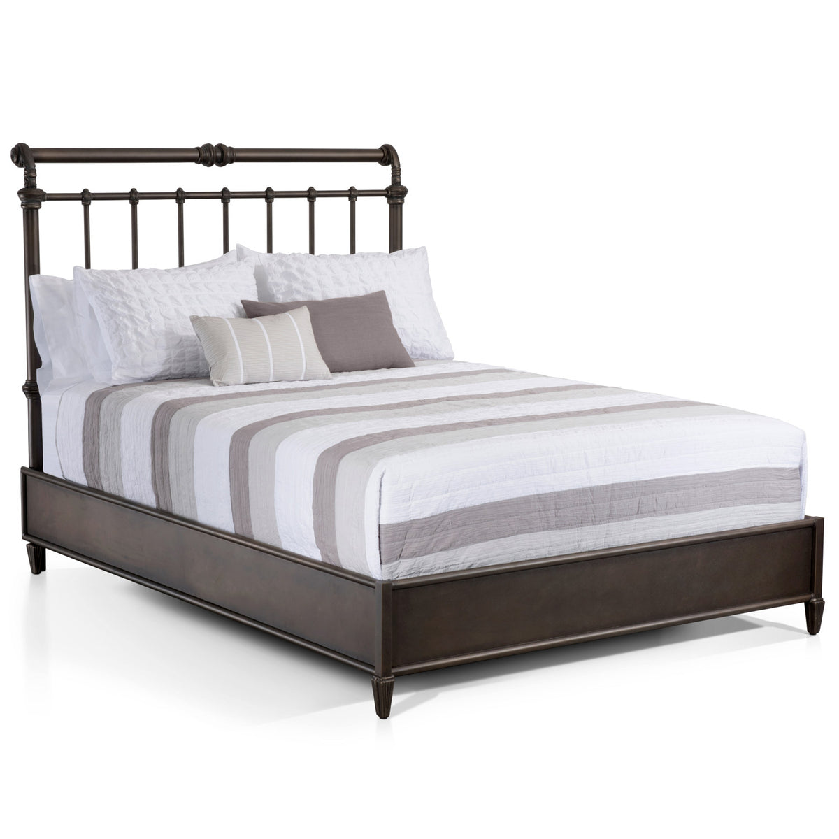 Sheffield Iron Headboard with Metal Surround