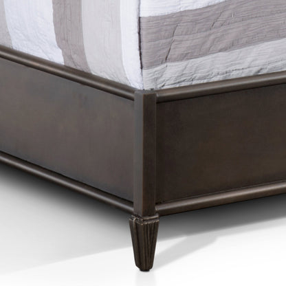 Sheffield Iron Headboard Metal Surround Bed 1039MS Wesley Allen Queen Aged Bronze Matriae