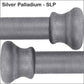  Silver Palladium SLP Iron Finish Wesley Allen Matriae Swatch matte finish, labeled 'Silver Palladium - SLP' on a white background.