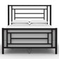 Sunset Iron Bed 1320 Wesley Allen Queen CBMPF Matte Black Finish Matriae
