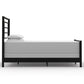 Sunset Iron Bed 1320 Wesley Allen Queen CBMPF Matte Black Finish Matriae