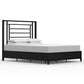Sunset Iron Headboard Metal Surround Bed 1320MS Wesley Allen Queen Matte Black Matriae