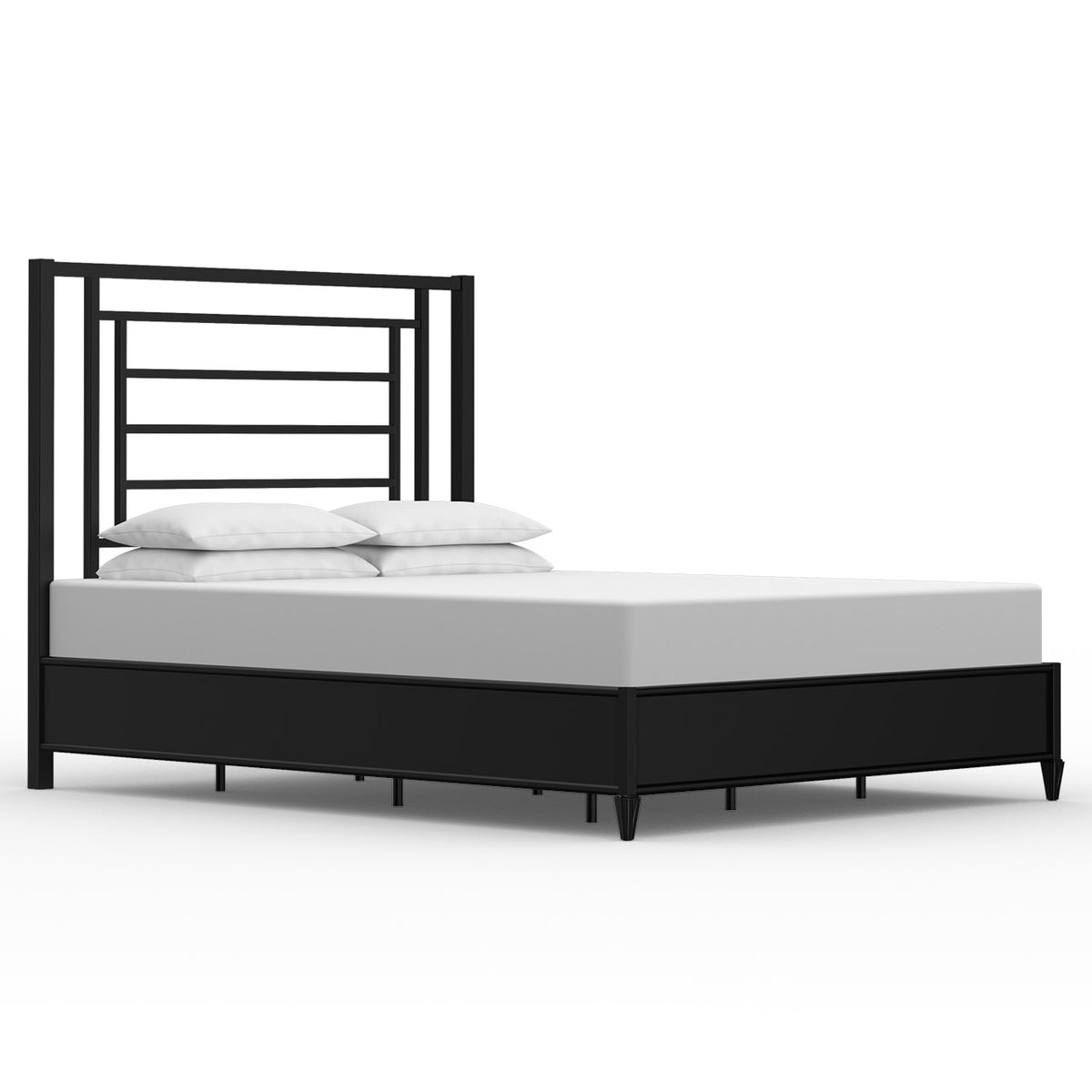 Sunset Iron Headboard with Metal Surround