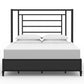 Sunset Iron Headboard Metal Surround Bed 1320MS Wesley Allen Queen Matte Black Matriae