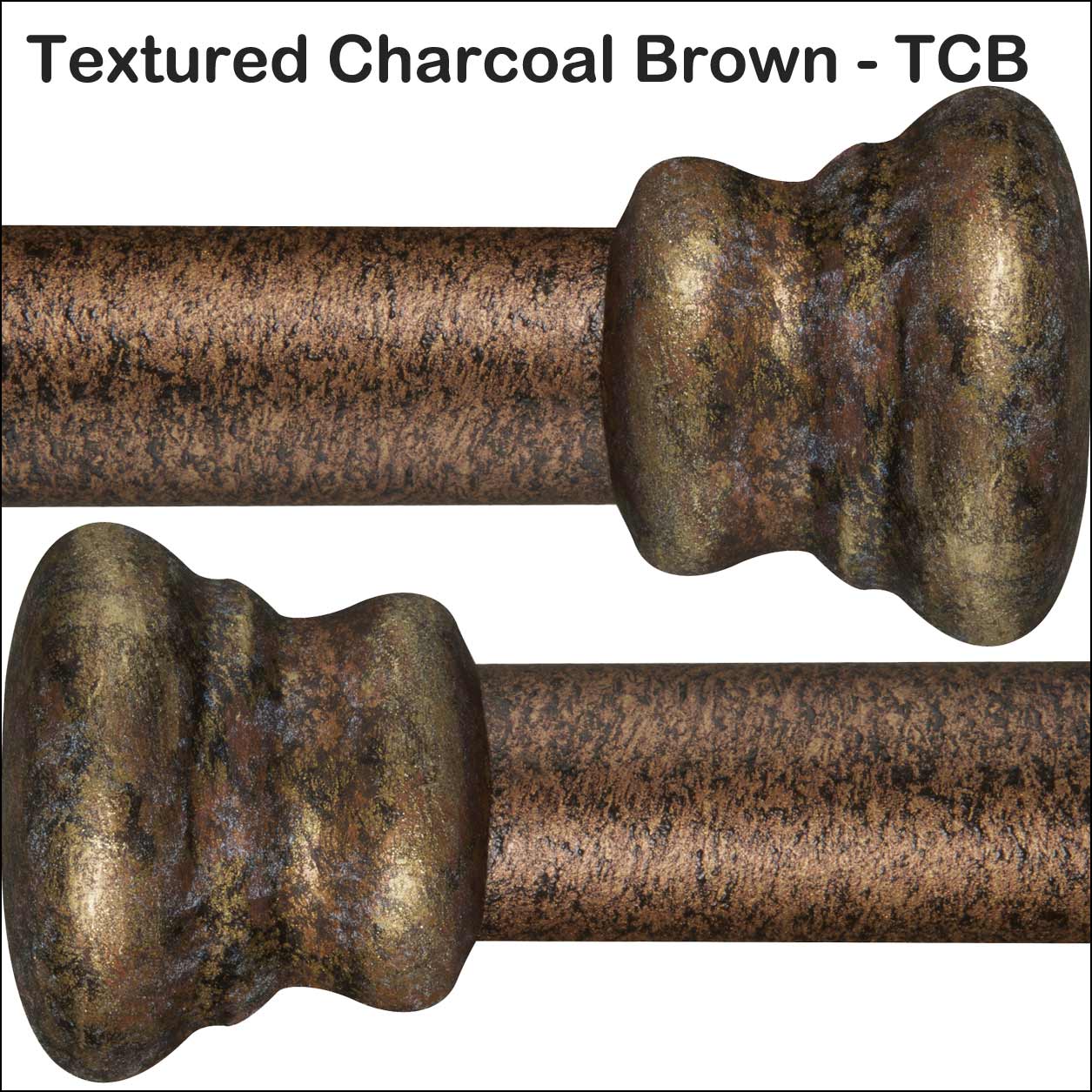 Textured Charcoal Brown TCB Powder Coating Finish Wesley Allen Matriae