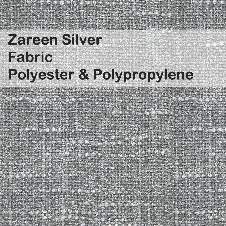 Zareen Silver Fabric Upholstery Polyester Pp Furniture Beds Barstools Chairs Benches Wesley Allen Matriae
